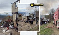 Görüntüler geldi: Taşköprü'de 2 kardeşin oturduğu 2 katlı ev kül oldu!