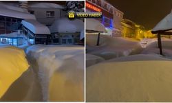 Ağlı’da Kar Kalınlığı 2 Metreye Dayandı: Camilere Tünel Gibi Yollar Açıldı