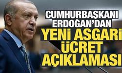 Cumhurbaşkanı Erdoğan'dan asgari ücret açıklaması!