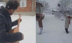 Kar 30 Santimi Buldu: Taşköprülü Baba ve Kızlarından Görülmemiş Eğlence