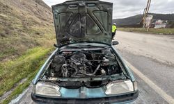 Seyir Halinde Korku Dolu Anlar: Otomobil Alev Aldı!