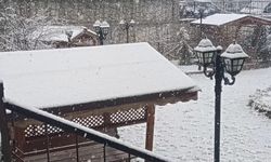 Kastamonu'nun ilçesinde kış kendini gösterdi: Kar yağışı etkili oldu