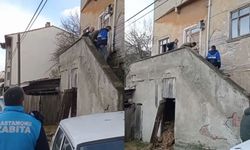 Su hattı patladı, duvar çöktü: Kastamonu’da ekipler alarma geçti