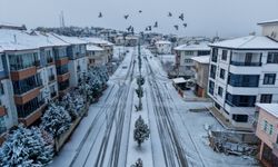 Atatürk’ün Şehir Planını Yaptırdığı Taşköprü, Beyaz Örtüyle Kartpostala Döndü