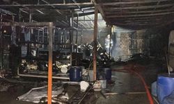 Halı yıkama tesisinde yangın: Makineler kullanılamaz hale geldi