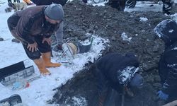 Kastamonu'da Su Patladı: Eksi 15'te Su Hattı Tamiri