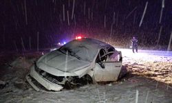 Kar Yağışı Sonrası Feci Kaza: Takla Atan Araçta 7 Yaralı