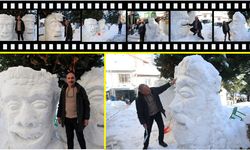 Kastamonu'da 11 Yıldır Süren Gelenek: Gülen Kardan Adamlar Bu Yılda Yapıldı