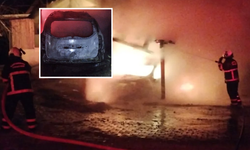 Kastamonu’da Garaj Faciası: Yangın Park Halindeki Aracı Yok Etti