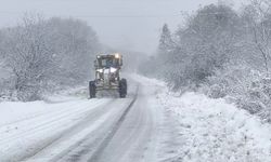 Kastamonu'da kar nedeniyle ulaşıma kapalı köy 315'e düştü!