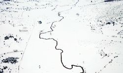 Kastamonu'da karla kaplanan menderesler kartpostallık manzaralar oluşturdu