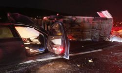 Otomobil ile minibüs çarpıştı: 1 ölü, 3 yaralı