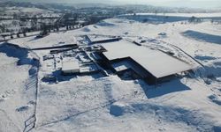 Taşköprü'de 2 bin yıllık tarih karla büyüledi