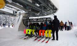 Yarıyıl tatilinde Ilgaz Dağı'nda yoğunluk: Öğrenciler stres attı