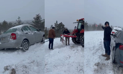 Devrekani Şenlik Köyü Yolları Kar Yağışıyla Zorluk Yaşatıyor