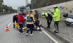 Feci çarpışma: Motosikletli kadın hastanelik oldu