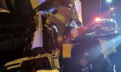 Feci kaza! Kamyonlar çarpıştı: 1 ölü, 1 yaralı!