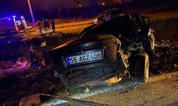 Feci kaza: Otomobil ağaca çarpıp devrildi, sürücü yaşamını yitirdi