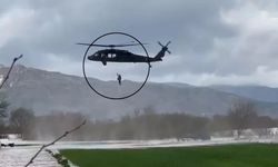 Film gibi kurtuluş: 1 hafta mahsur kalan vatandaş helikopterle tahliye edildi