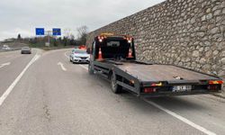 Kamyona Arkadan Çarpan Motosikletli Hastanelik Oldu