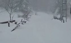 Kastamonu'nun ilçesinde kar kalınlığı 50 santimetreyi geçti