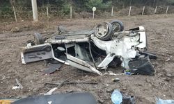 Trafik Kazası: Otomobil Takla Attı, 2 Kişi Yaralandı
