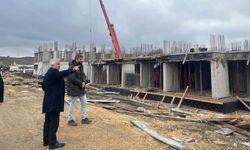 Kastamonu'nun ilçesinde 2. Etap TOKİ şantiyesinde yerinde inceleme