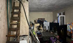 Bacadan çıkan yangın 2 katlı evin çatısını kül etti