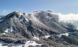 Mart gitmeden kar geldi: Kastamonu'da Ilgaz'a kar yağıyor!