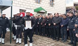 Kalp krizi sonucu vefat eden polis memuru son yolculuğuna uğurlandı