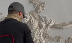 Kastamonulu sanatçının rölyef çalışması büyük ilgi gördü