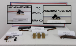 Kastamonu’da jandarma operasyonu: Çok sayıda silah ele geçirildi