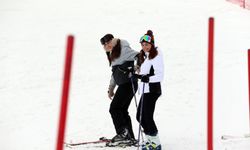 Kastamonu'da kayak sezonu ilkbaharda da sürüyor