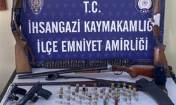 Kastamonu'da ruhsatsız silah ve fişek ele geçirildi