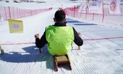 Erciyes'te, Kastamonu ve Erzurum kızağı yarışlarına, 10 ilden 52 sporcu