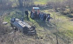 Feci kaza: Radarı görünce takla attı!