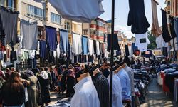 Taşköprü’de bayram öncesi giyim tezgahlarına yoğun ilgi