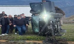 Kastamonu'da feci kaza: D-100'de otomobil takla attı