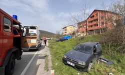 Yol ayrımında korkunç kaza: 1 yaralı