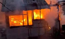 Barakada korkutan yangın!