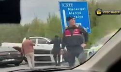 İnebolu Belediye Başkanı Uzuner'in trafik kazası geçirdiği olay yerinden ilk görüntü