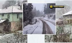 Hanönü’de bahar kısa sürdü: Lapa lapa kar yağıyor!