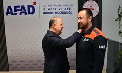 Kastamonu AFAD personeline yeni rütbeleriyle bröveleri takıldı!