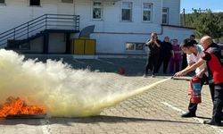 Kastamonu Polisevinde yükselen alevleri başarıyla kontrol altına aldılar!