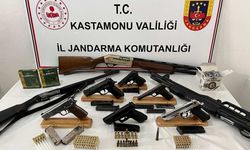 Kastamonu'da çok sayıda silah yakalandı: 7 kişi gözaltına alındı