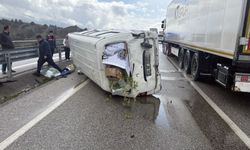 Kastamonu'da minibüs devrildi: 1 kişi yaralandı