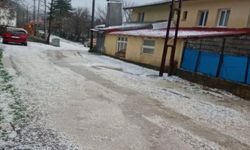 Dolu vurdu: Komşu beyaza büründü