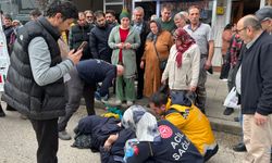 Yaya geçişinde korkutan kaza: Kadın yola savruldu