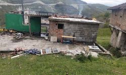 Alevler dakikalar içinde sardı: Yaşlı çiftin evi küle döndü
