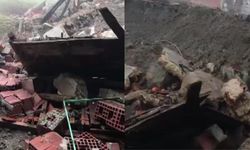 Kadın çiftçinin dikkati hayvanları faciadan kurtardı